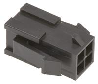 43020-0400 Molex, Micro-Fit 3.0 Male Connector Housing, 3mm Pitch, 4 Way, 2 Row