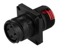 cl1r1101 Souriau Sunbank by Eaton Circular Connector, 4 Contacts, Flange, Standard Connector, Plug, Female, IP68, Clipper Series