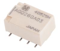 agq260a03 Panasonic PCB Mount Signal Relay, 3V dc Coil, 1A Switching Current, DPDT