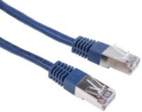 411-306 RS PRO, 10m Cat6, Blue RJ45 to Male RJ45 Male, S/FTP Shielded, Terminated PVC Sheath