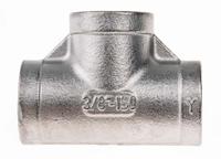 499-2896 RS PRO Stainless Steel Pipe Fitting, Tee Circular Tee, Female G 3/8in x Female G 3/8in x Female G 3/8in