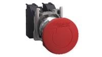 xb4bs8445gex Schneider Electric Harmony Series Emergency Stop Push Button, Slow Break, Panel Mount, 22.5mm Cutout, 1 NO + 1 NC, IP65