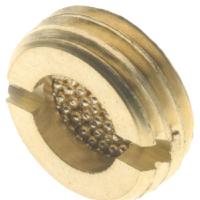 231-2550 RS PRO 7120 Nickel Plated Brass 10bar Pneumatic Silencer, Threaded, G 1/4 Male