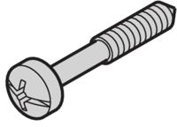 21101-906 nVent SCHROFF Collar Screw, 12mm Depth