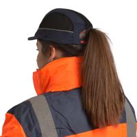 airc02v05str SURFLEX Navy Blue Standard Peak Bump Cap, PPE Protective Material