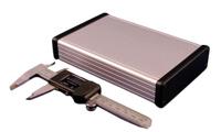 1455l1602 Hammond 1455 Silver Anodised Aluminium Enclosure, 160 x 106.13 x 33.63mm