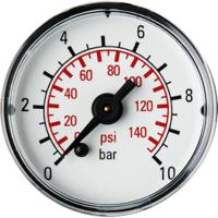pn-2106 SAM Analogue Pressure Gauge 10bar Back Entry