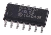 mcp3428-esl Microchip, Quad 16-bit- ADC 0.015ksps, 14-Pin SOIC