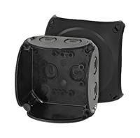 kf0200b HENSEL ENYCASE DK Series Black Polycarbonate Junction Box, 93 x 93 x 62mm