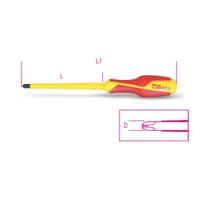 1272mq-1x45x80 BETA Insulated Screwdriver, PH1 Tip, 80 mm Blade, VDE/1000V, 187 mm Overall