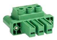 1777846 Phoenix Contact, 7.62mm Pitch, PC 5/3-STF1-7.62, 3 Way, , Pluggable Terminal Block, Plug, Plug-In, Screw Termination,