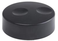 777-7287 RS PRO 38.6mm Black Potentiometer Knob for 6mm Shaft Splined