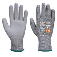 a622g7rm Portwest Grey Polyurethane Glove, Size 8, Polyurethane Coating