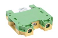 384-7048 RS PRO 2-Way Earth Terminal Block, 35mm², 10 → 2 AWG Wire, Screw Down, Nylon Housing