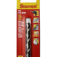 kbar080 Starrett KBAR Series HSS Twist Drill Bit, 8mm Diameter, 117 mm Overall