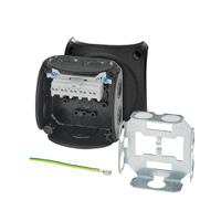 dk-0202-v HENSEL DK Series Black Polypropylene Terminal Box, IP66, 5 Terminals, 62 x 93 x 93mm