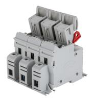 ch143du Eaton 50A Rail Mount Fuse Holder for 14 x 51mm Fuse, 3P, 690V ac