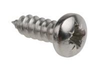 521-614 RS PRO Plain Stainless Steel Pan Head Self Tapping Screw, N°8 x 1/2in Long 13mm Long