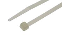 811-1653 RS PRO Cable Tie, Heat Stabilised, 203mm x 4.6 mm, Natural Nylon, Pk-100