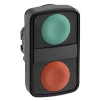 zb5aa7340 Schneider Electric Harmony XB5 Series Green, Red Momentary Push Button Head, 22mm Cutout, IP67, IP69K