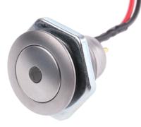 57m-511b ITW Switches 57M Series Illuminated Push Button Switch, Momentary, Panel Mount, 16.1mm Cutout, SPST, Blue LED, 48V dc,