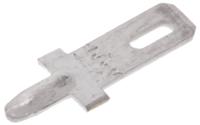 735187-2 TE Connectivity FASTON .110 Uninsulated Male Spade Connector, PCB Tab, 2.8 x 0.51mm Tab Size