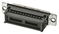 09663186500 HARTING 25 Way Right Angle Cable Mount D-sub Connector Socket, 2.77mm Pitch