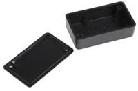 1551hbk Hammond 1551 Series Black ABS Enclosure, IP54, Flanged, Black Lid, 60 x 35 x 20mm