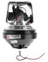 235-433 RS PRO Rotating Beacon, 12 V dc, 24 V dc, Surface Mount, Incandescent Bulb, IP56