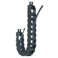 e1420750 Igus E14, e-chain Black Cable Chain - Flexible Slot, W37 mm x D25mm, L1m, 75 mm Min. Bend Radius, Igumid NB