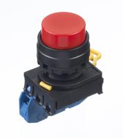 yw1b-m2e10r Idec YW Series Push Button Complete Unit, Panel Mount, 22mm Cutout, SPST, IP65