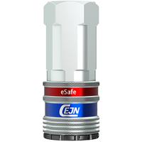 103002205 CEJN Zinc Plated Steel Female Pneumatic Quick Connect Coupling, G 1/2 Female Female Thread