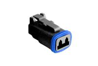 px0102s02bk Bulgin, PX0102 Connector Housing Plug 2 Way, Crimp Termination PX0102S02BK