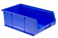 484-4107 RS PRO PP Storage Bin, 350mm x 205mm x 130mm, Blue
