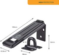 y135b120bk Yale Steel Hasp & Staple, 120 x 45.8mm