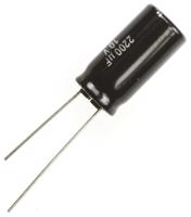 eca1ahg222 Panasonic 2200μF Aluminium Electrolytic Capacitor 10V dc, Radial, Through Hole - ECA1AHG222