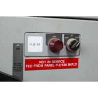 m6-19-423 Brady B-423 Black on White Cable Labels, 25.40 mm Width, 25.40mm Label Length, 25.4mm Label Width