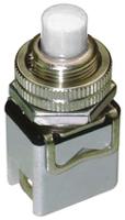 1212c-white APEM Push Button Switch, Momentary, Panel Mount, 12.2mm Cutout, SPST, 250V ac