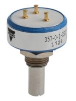 357b0502mab251s22 Vishay 357 5kΩ Rotary Potentiometer Continuous-Turns 1-Gang Panel Mount, 357B0502MAB251S22