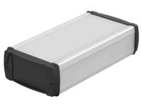 83055200hmt1-elph-eu-1050-0200 Bopla BOS-Ecoline Series Aluminum (Anodized) Aluminium General Purpose Enclosure, IP40, Black Lid, 106 x 52 x 200mm