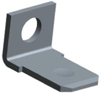 42117-2 TE Connectivity FASTON .250 Uninsulated Male Spade Connector, PCB Tab, 6.35 x 0.81mm Tab Size