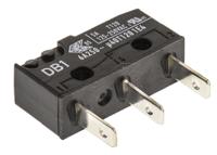 db1c-b1aa ZF Button Micro Switch, Tab Terminal, 6 A @ 250 V ac, SPDT