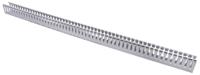 879-3731 RS PRO Grey Slotted Panel Trunking - Open Slot, W40 mm x D60mm, L1m, PVC
