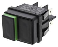 b4d122n11100098000 Molveno Push Button Switch, Latching, Panel Mount, DPDT, 125/250V ac, IP40