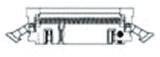 1-111506-4 TE Connectivity 50-Way IDC Connector Plug for Cable Mount, 2-Row