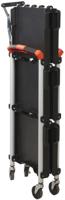 103-8687 RS PRO 3 Shelf Aluminium Folding Trolley, 670 x 430mm, 8kg Load