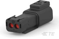 dt04-2p-tn32-1-2303812-3 Deutsch, DEUTSCH DT Automotive Connector Socket Black Cable Mount 2 Way, Screw Termination DT04-2P-TN32 / 1-2303812-3