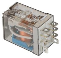 563290240000 Finder Flange Mount Power Relay, 24V dc Coil, 12A Switching Current, DPDT