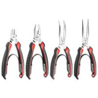 cpea2 Facom 4-Piece Plier Set, Angled, Straight Tip, 160 mm, 180 mm, 200 mm Overall