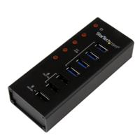 st4300u3c3 StarTech.com 4 Port USB 3.0 USB A  Hub, AC Adapter Powered, 110 x 45 x 24mm